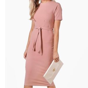 Mauve midi dress